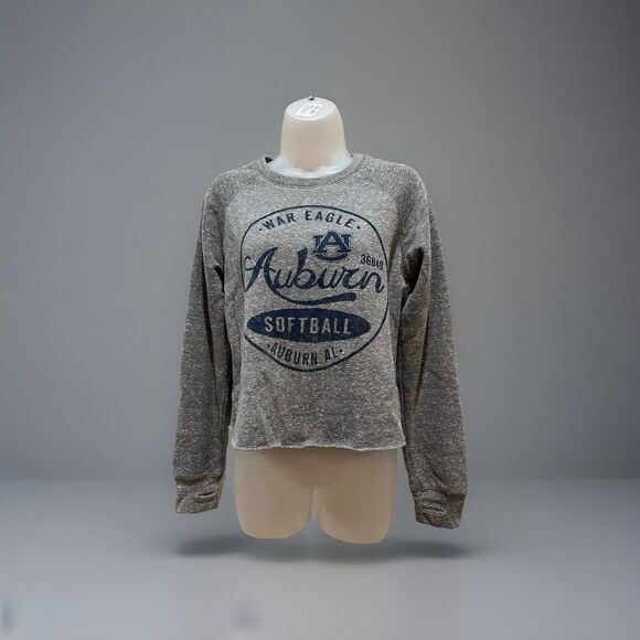 Women’s Pressbox By Royce Apparel Auburn Tiger Crop Sweatshirt Small - Picture 1 of 5